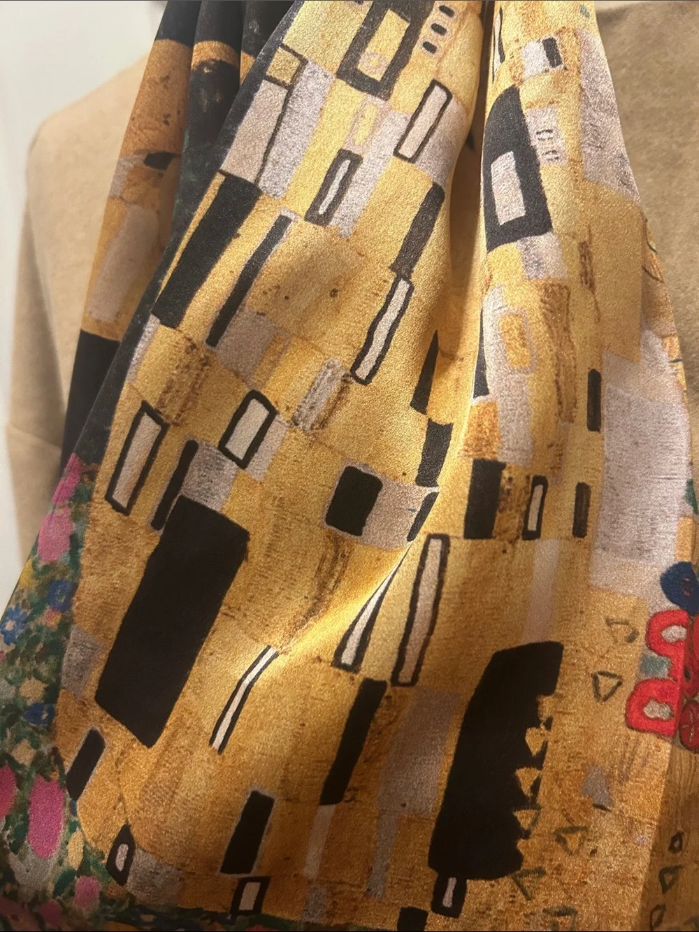 Gustav Klimt “The Kiss” Silk Scarf